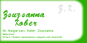 zsuzsanna kober business card